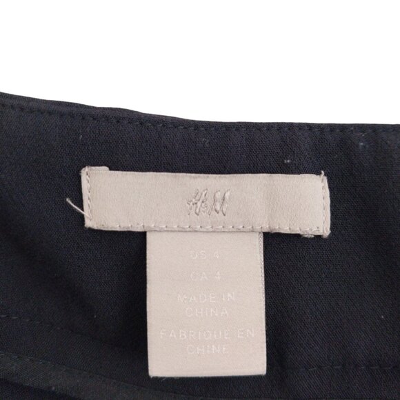 H&M Sailor Trouser Dress Pants Slacks Excellent Condition Size 4 Navy Blue - Picture 6 of 8